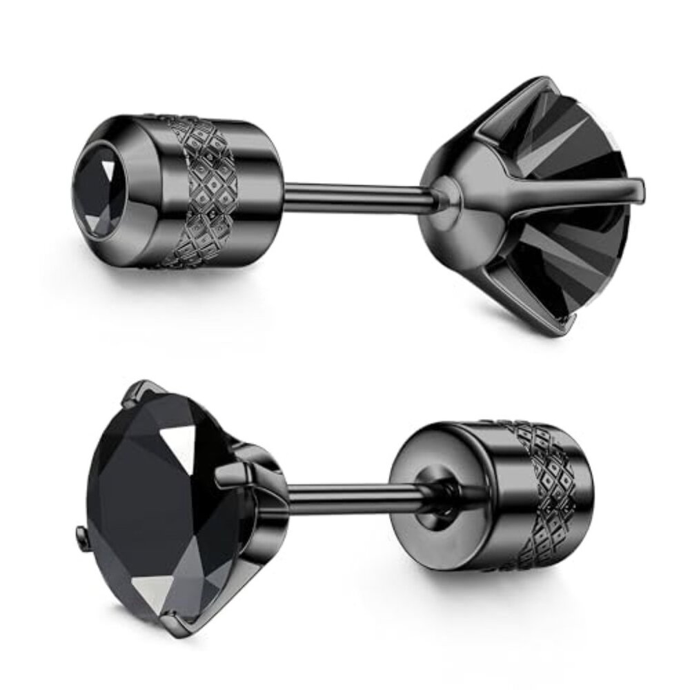 Implant Grade Titanium Screw Back Earrings‎ 20G Pure Titanium